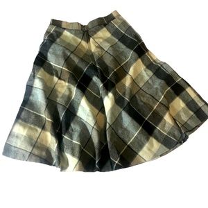 Vintage Sears wool blend skirt plaid Academia Cottagecore